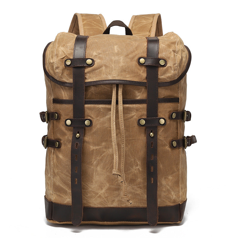 Leisure Travel Bag aus Canvas mit Kuhleder – Bild 4 | LuxeStyle