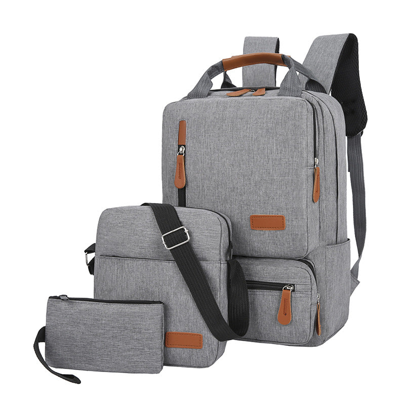 3-teiliges Business- & Freizeit-Rucksack-Set – Bild 2 | LuxeStyle