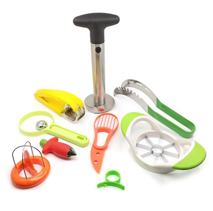 9-teiliges Obstschneider-Set aus Edelstahl – Bild 3 | LuxeStyle