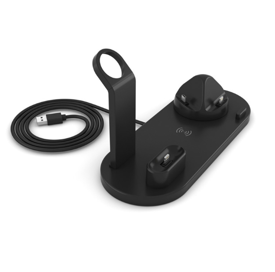 Ladestation mit 3-in-1-Anschluss und Wireless Charging