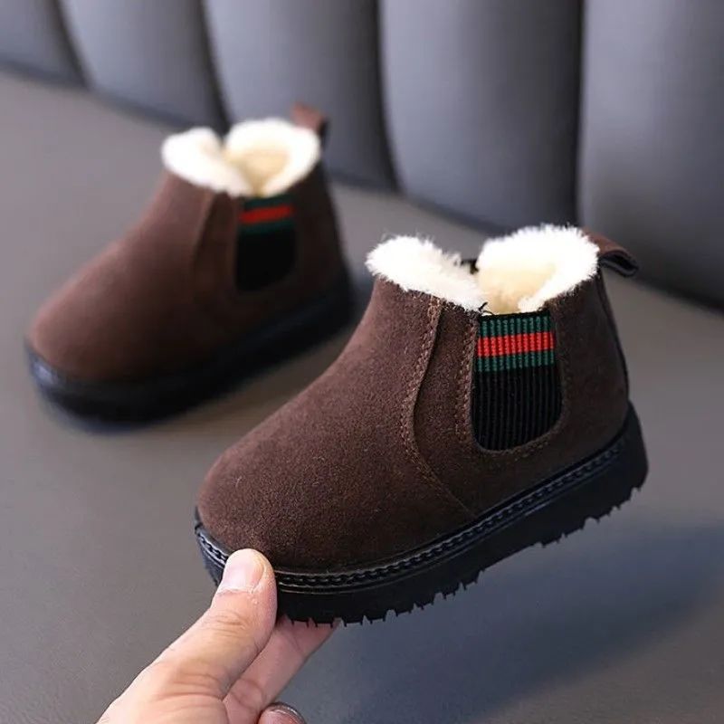 Winter Plus Velours Kinder-Schneestiefel