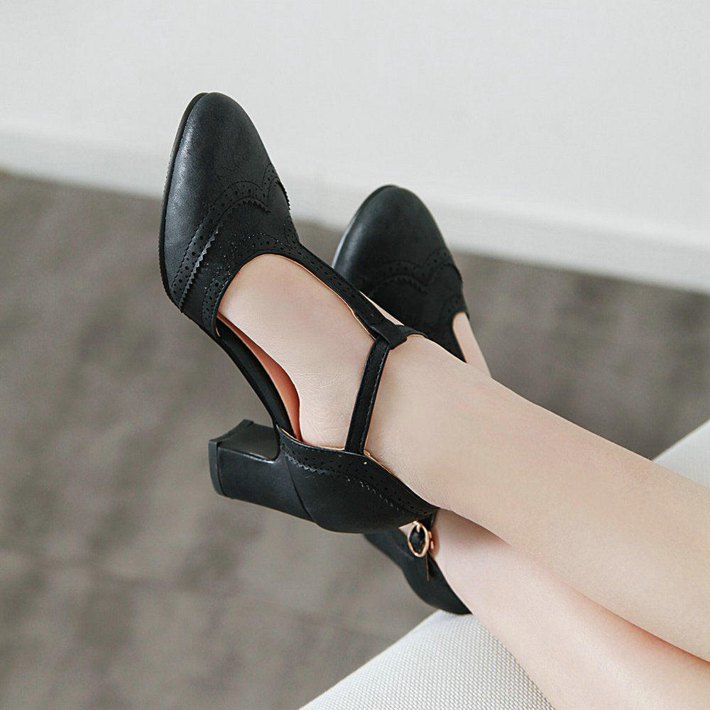 Pumps mit Blockabsatz und Plateau – Bild 8 | LuxeStyle