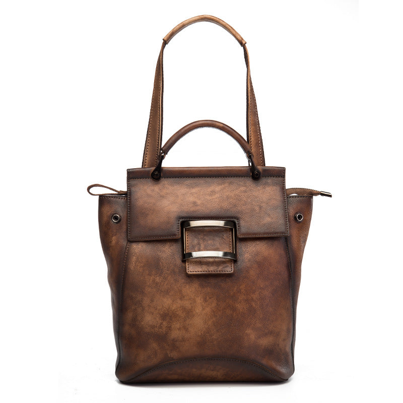 Rucksack aus Rindsleder im Retro-Stil – Bild 2 | LuxeStyle