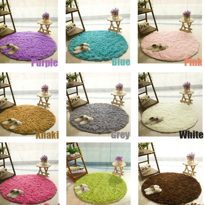 Runder Hochflor-Teppich aus Kunstfell – Bild 1 | LuxeStyle