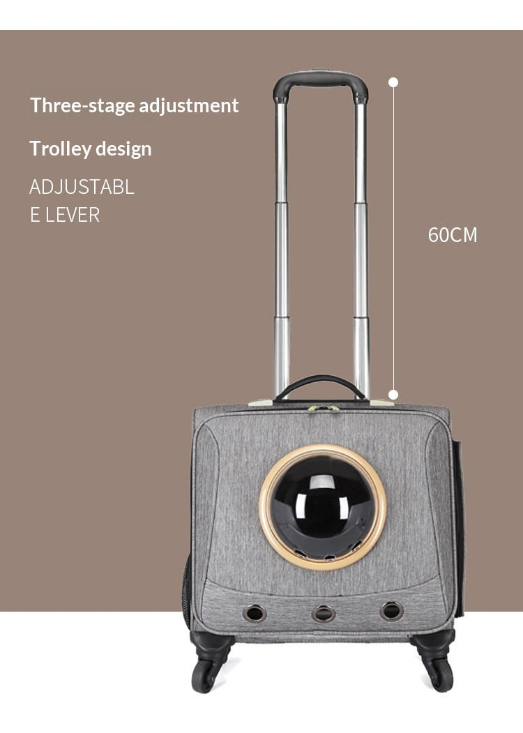 Trolley-Transportbox für Haustiere