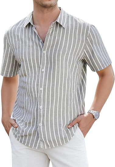 Herren Slim-Fit Hemd Leicht