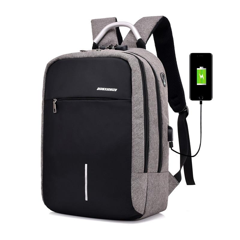 USB-Lade-Rucksack Anti-Diebstahl für Männer – Bild 4 | LuxeStyle