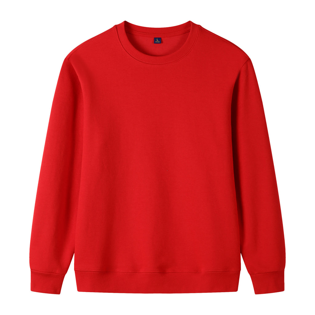 Baumwoll-Sweatshirt mit Rundhals und langen Ärmeln