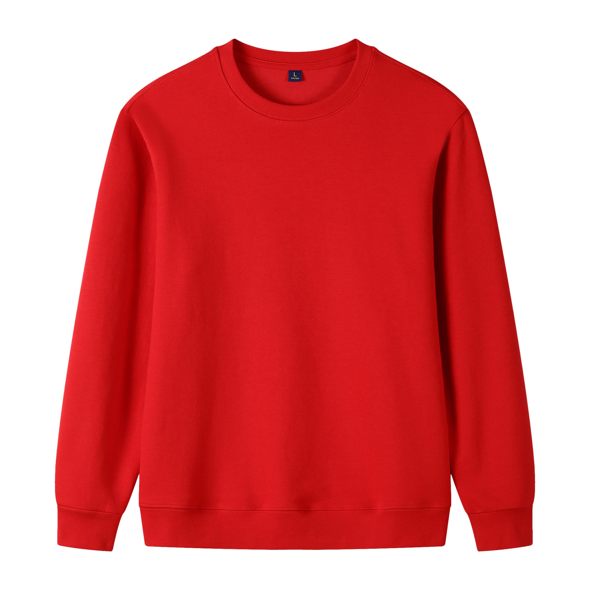 Baumwoll-Sweatshirt mit Rundhals und langen Ärmeln