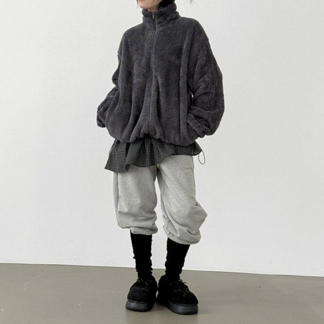Lässige Mock-Two-Piece Jogginghose für Damen