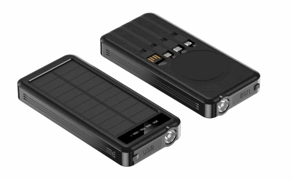 Solar Powerbank 10000mAh mit LED-Licht
