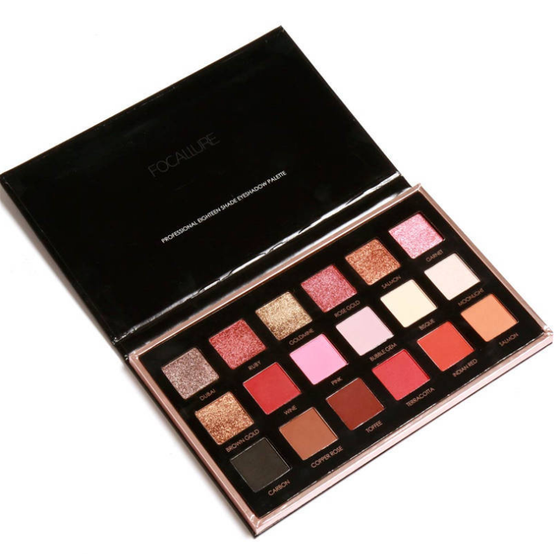 Lidschatten-Palette mit 18 Farben | LuxeStyle