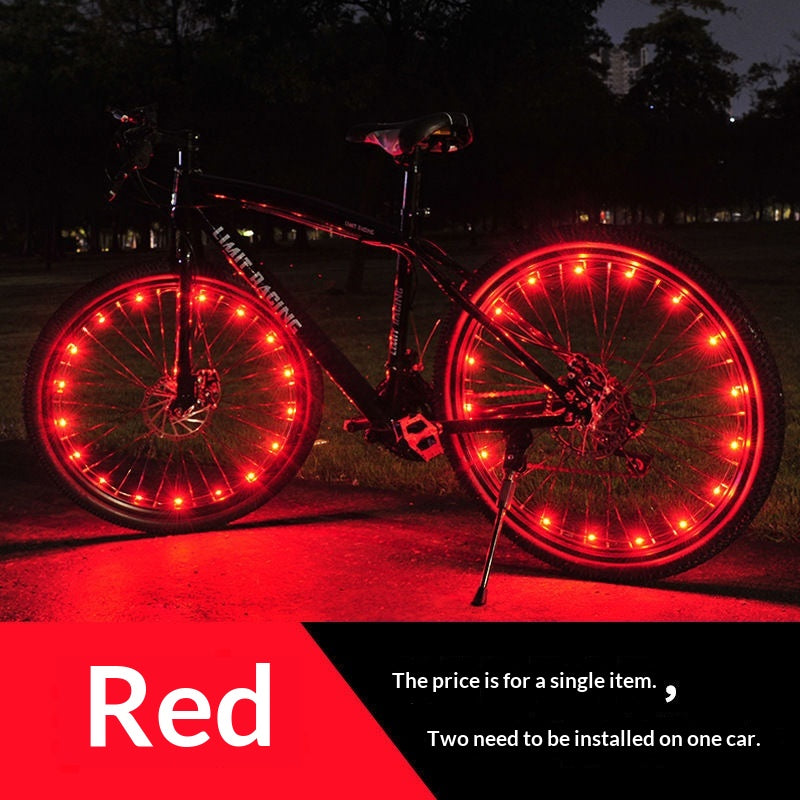 Farbige LED-Speichenlichter für Mountainbikes