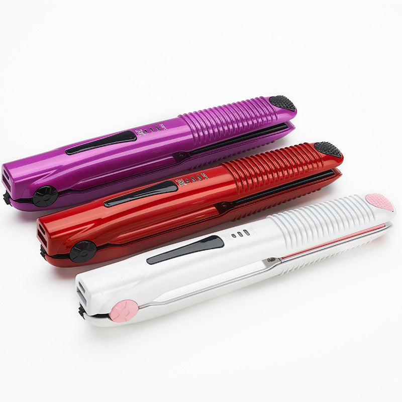 Kabelloser 2-in-1 Lockenstab & Glätteisen – Bild 1 | LuxeStyle