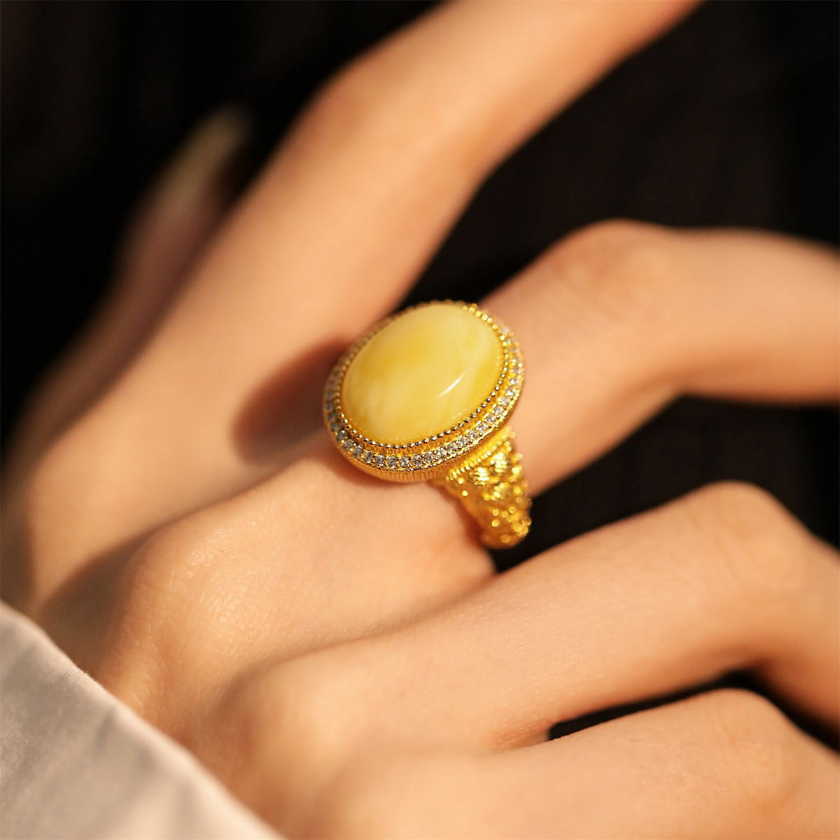 Verstellbarer Ring im Natur-Stil – Bild 2 | LuxeStyle