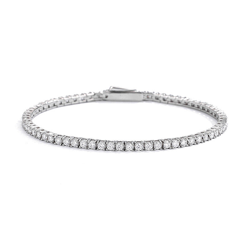 Moissanit Armband mit verdecktem Verschluss – Bild 3 | LuxeStyle