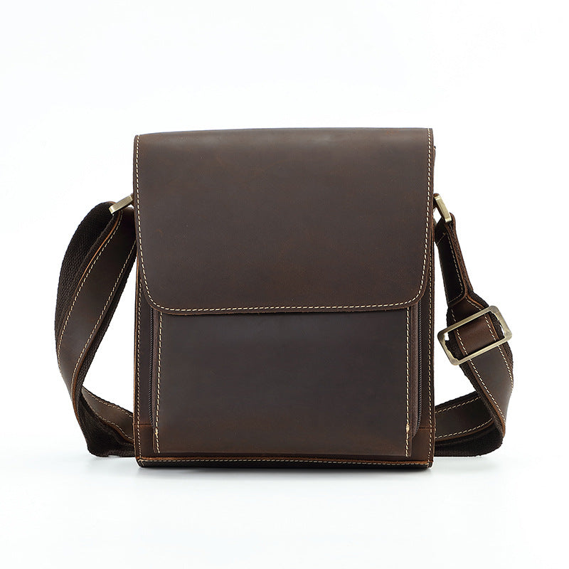 Rindsleder-Ledertasche für Schulter & Crossbody – Bild 7 | LuxeStyle