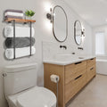 Modernes Handtuchregal aus Holz und Metall – Bild 1 | LuxeStyle
