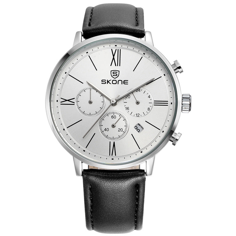 Quarzuhr mit PU-Armband, wasserdicht – Bild 3 | LuxeStyle
