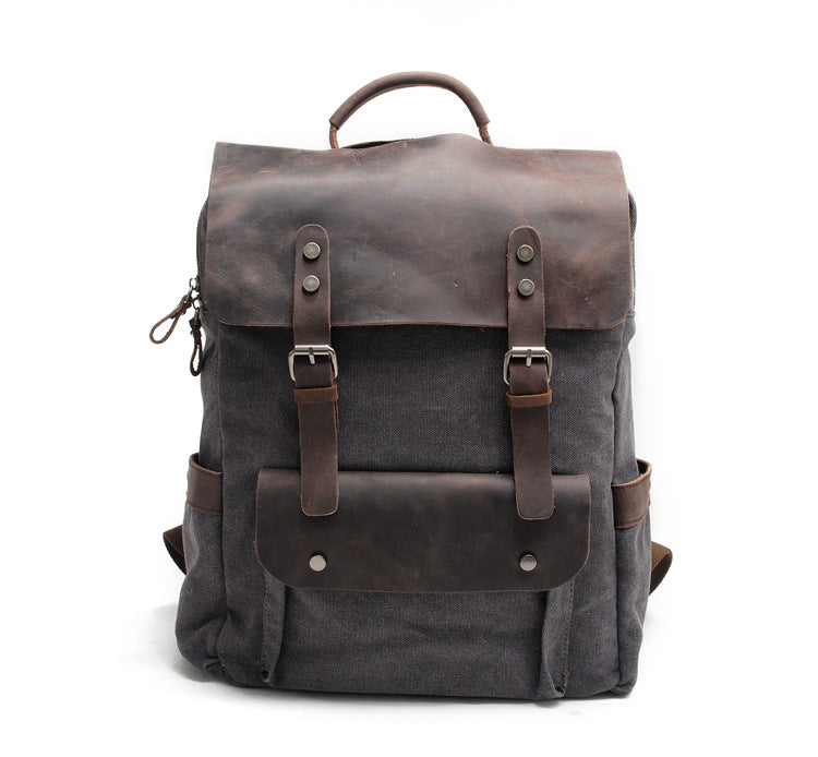Vintage Canvas Rucksack – Bild 6 | LuxeStyle
