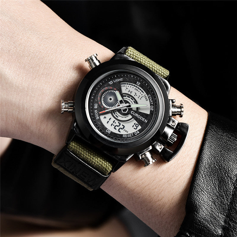Nylon-Armbanduhr mit Dual-Anzeige – Bild 3 | LuxeStyle