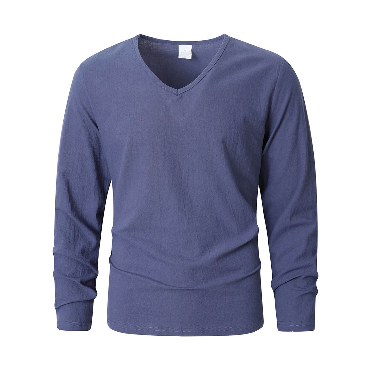 Leinen-Pullover mit V-Ausschnitt – Bild 5 | LuxeStyle