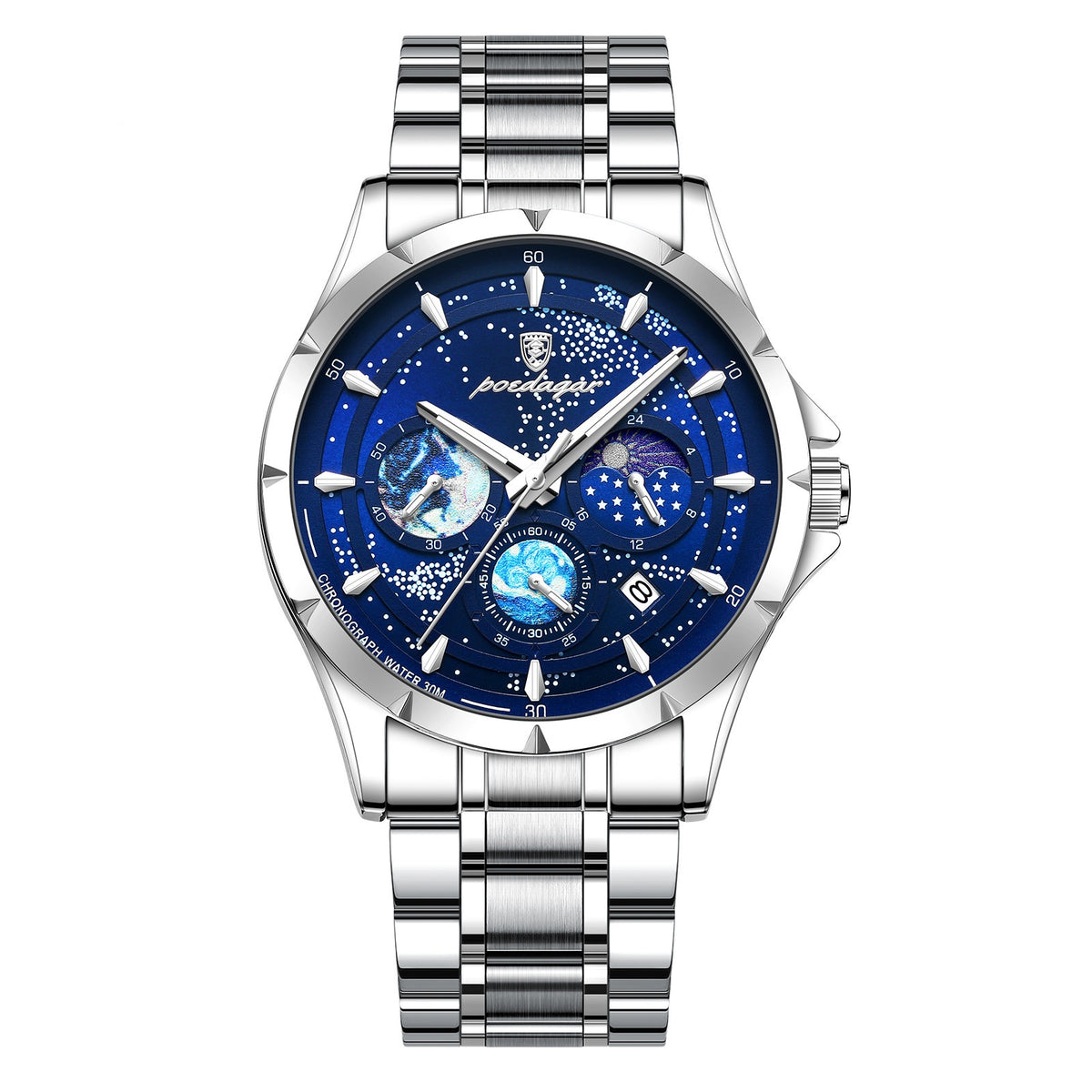 Quarz-Herrenuhr mit Stahlarmband – Bild 5 | LuxeStyle