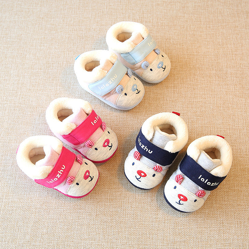 Babyschuhe aus Baumwolle – neutral, Herbst/Winter – Bild 2 | LuxeStyle