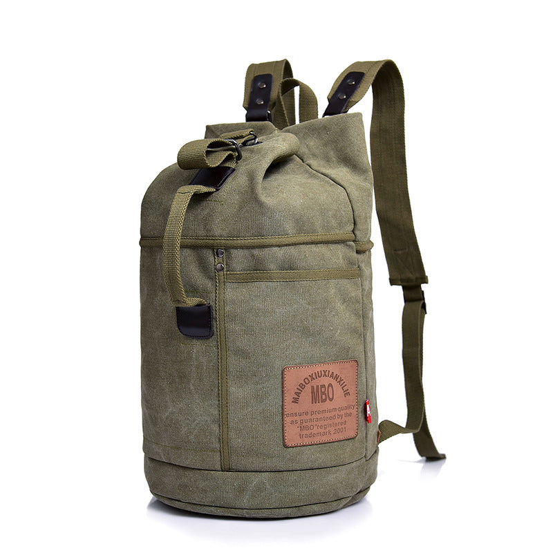Grosses Canvas-Rucksack mit Buchstaben-Print – Bild 3 | LuxeStyle