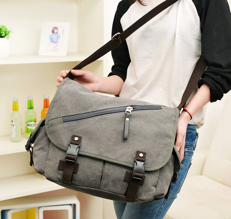 Canvas Schultertasche Herren – 3D-Design – Bild 7 | LuxeStyle
