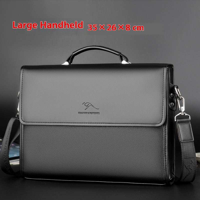 Business Aktentasche Schultertasche aus PU-Leder – Bild 5 | LuxeStyle