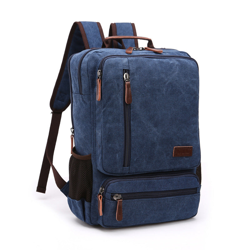 Retro-Rucksack aus Canvas – Bild 5 | LuxeStyle