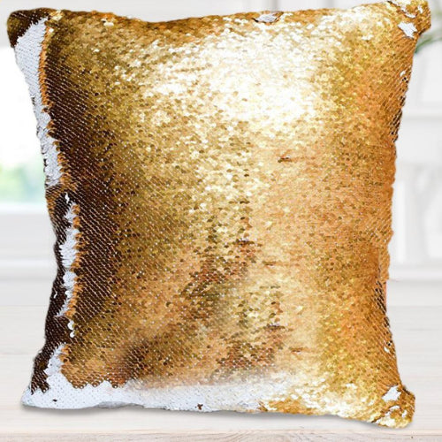 Personalisiertes Pailletten-Kissen mit Foto – Bild 2 | LuxeStyle