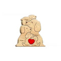 Personalisiertes Hunde-Ornament aus Holz