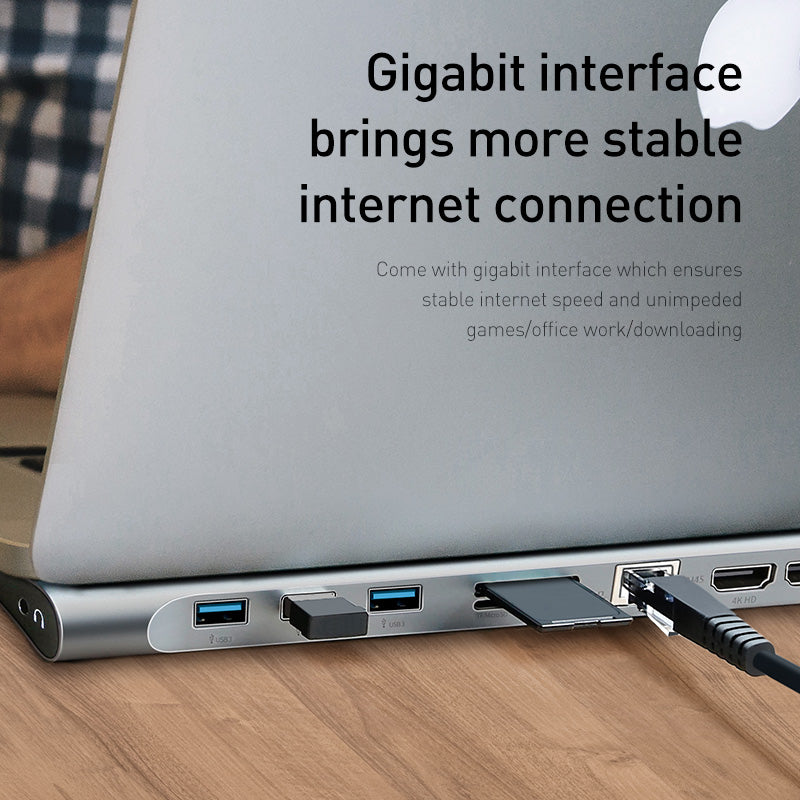 USB-C-Hub mit HDMI, VGA, Ethernet und Kartenleser – Bild 7 | LuxeStyle