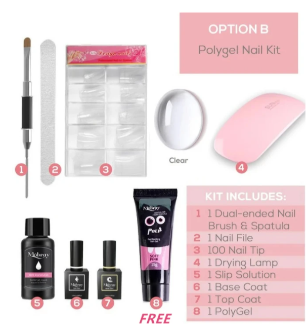 PolyGel Nagelverlängerungs-Kit