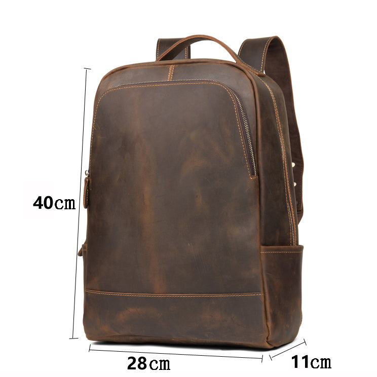 Lederrucksack für Herren (Gross oder Klein) – Bild 8 | LuxeStyle