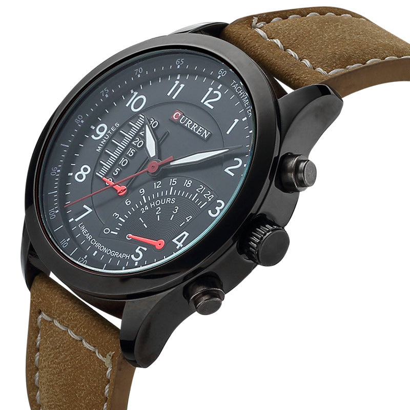 Herren Quarz-Armbanduhr mit Legierungsband – Bild 6 | LuxeStyle