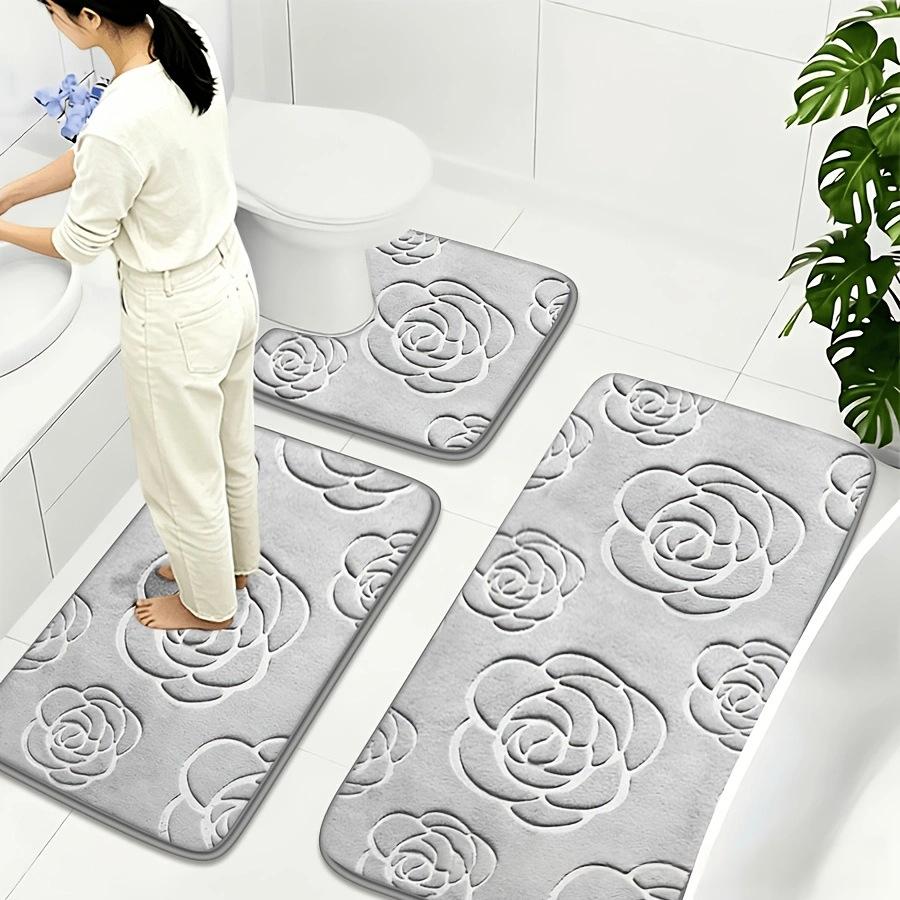 Badezimmer-Set mit Rosenmuster | LuxeStyle
