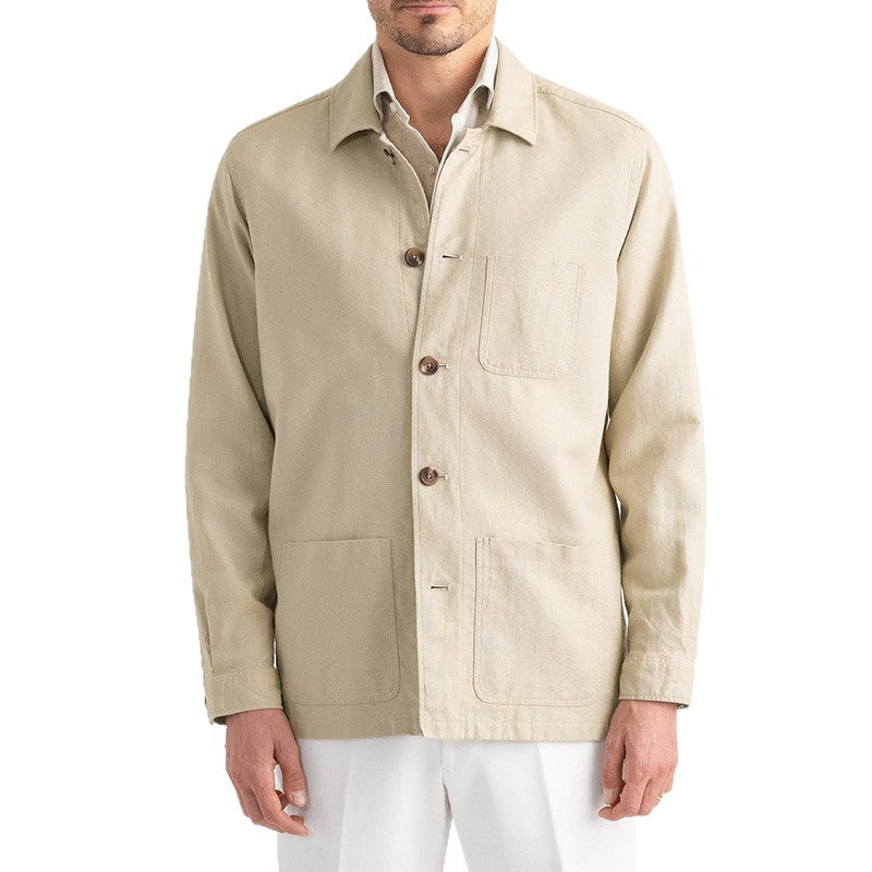 Legere Herren-Übergangsjacke mit Revers
