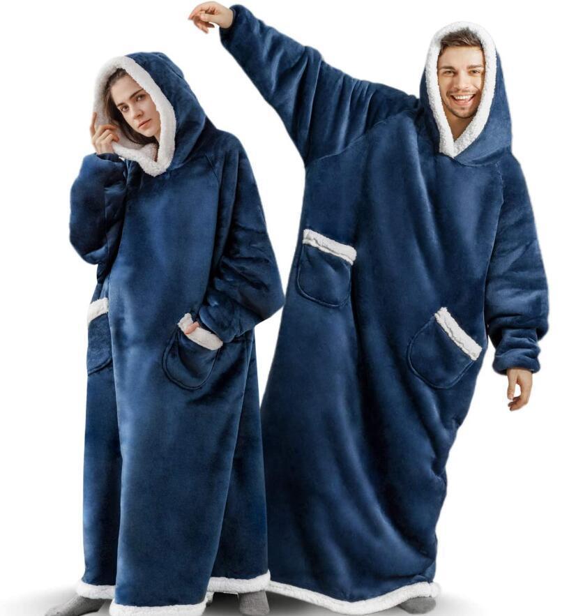 XXL Hoodie-Decke mit Taschen für Sie & Ihn