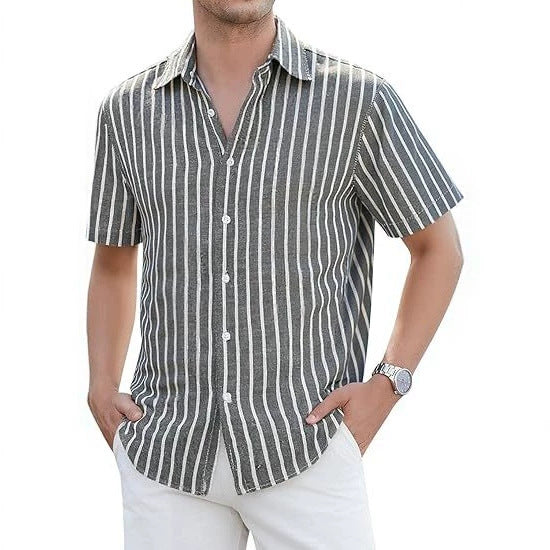 Herren Slim-Fit Hemd Leicht