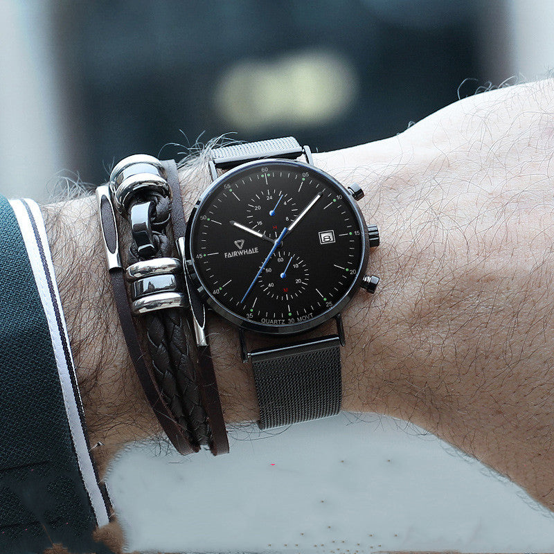 Quarz-Armbanduhr mit Kalender – Bild 5 | LuxeStyle