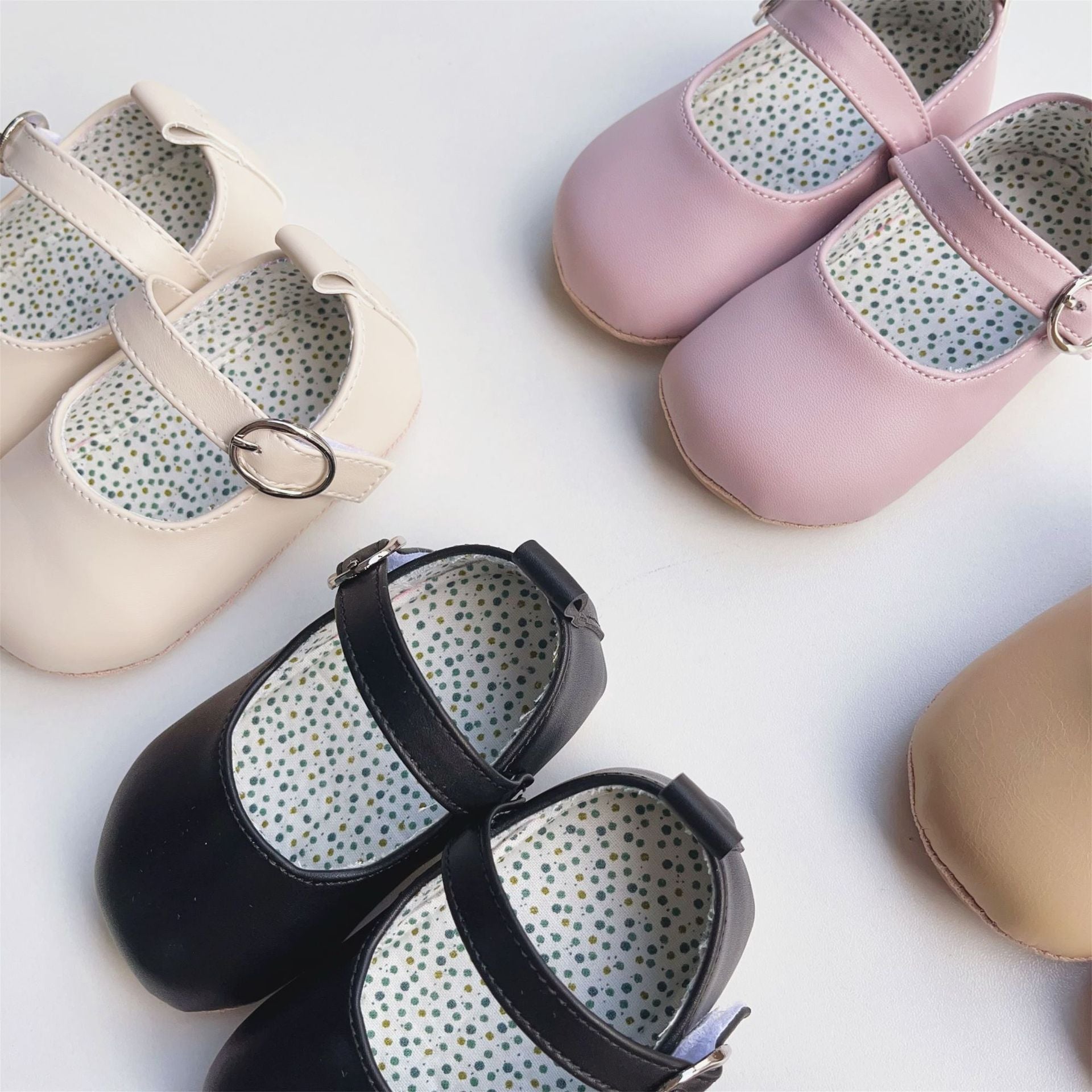 Warmes Velcro-Leder-Schuh für Baby Mädchen