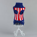 Hundestrickpullover mit Aufdruck, blau | LuxeStyle