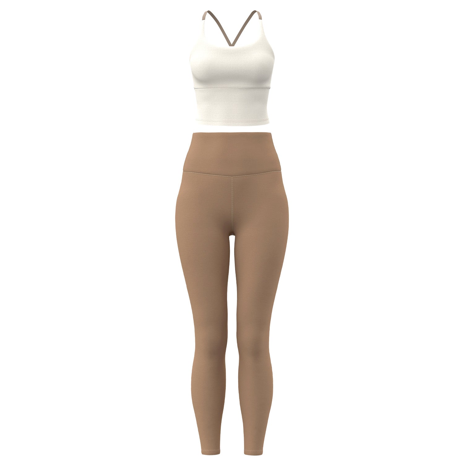 Sportliches Zweiteiler-Set mit Camisole & Hose