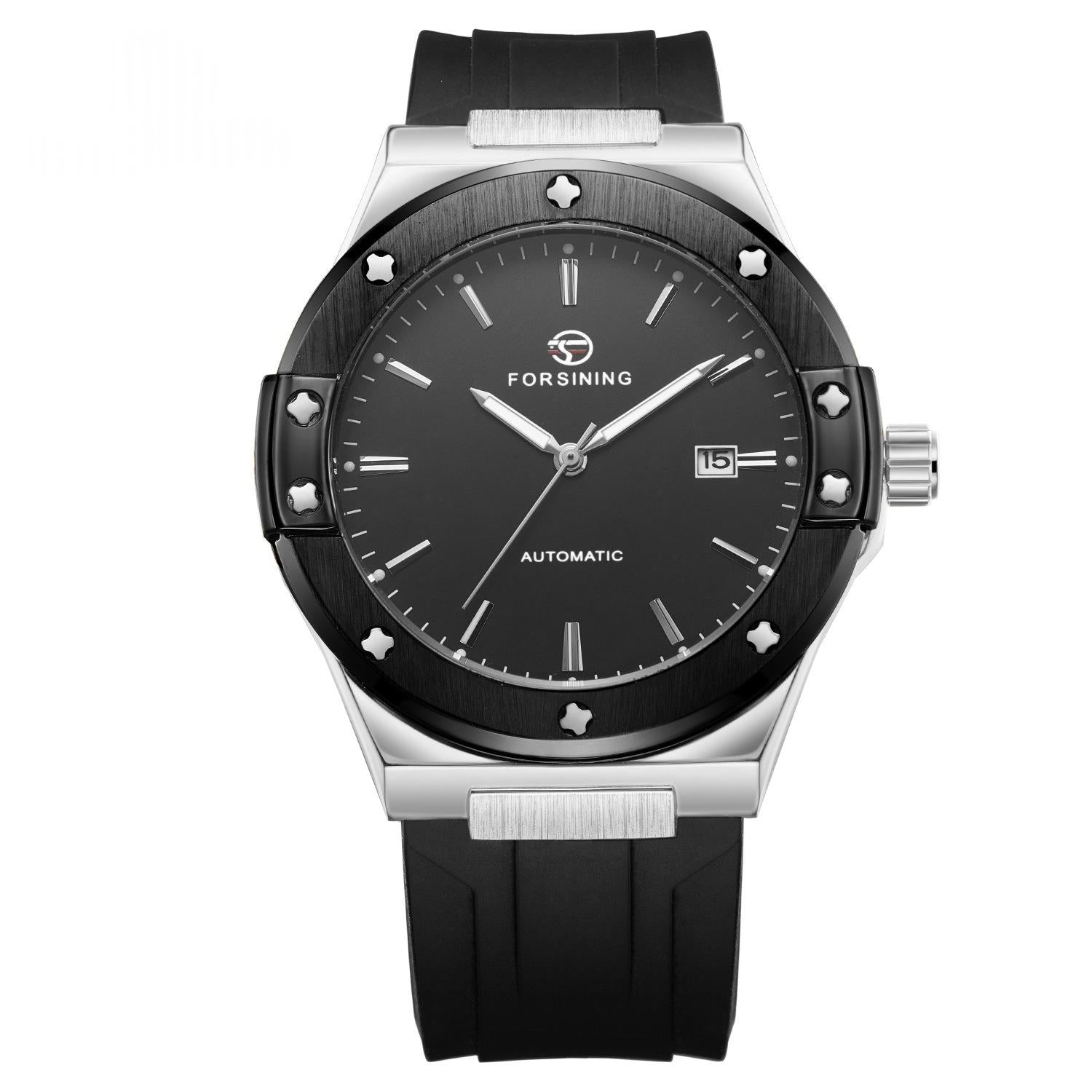 Herren-Armband Automatik-Mechanik-Uhr, trendig & casual