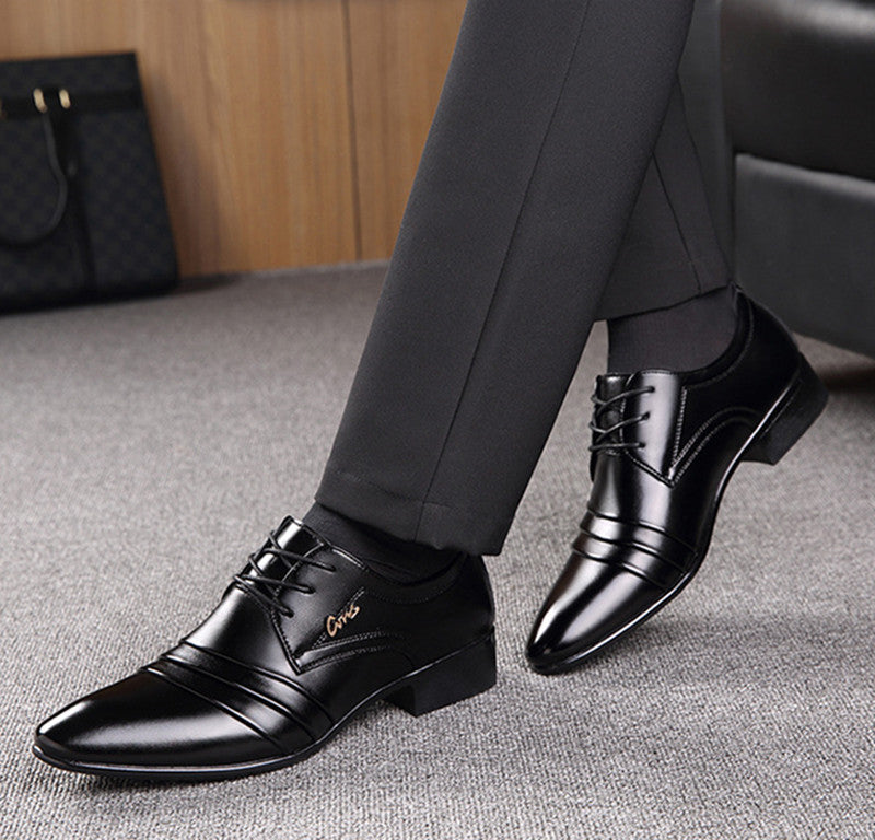 Business-Schnürschuhe aus PU-Leder für Herren