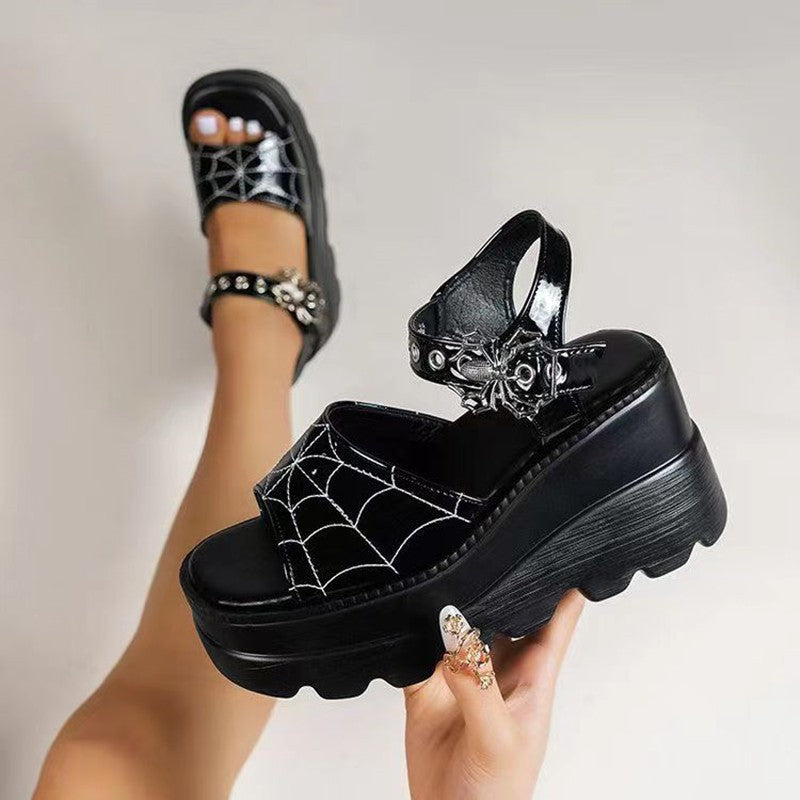 Gothic Spinnennetz Sandalen – Bild 5 | LuxeStyle