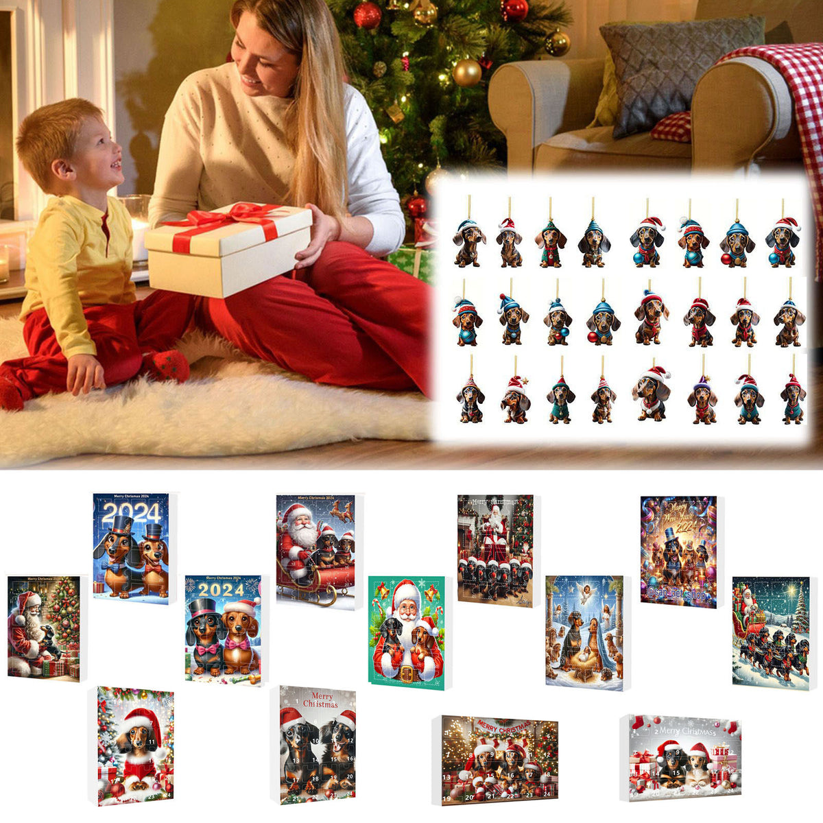 Weihnachts Countdown Tieranhänger Dekoration – Bild 13 | LuxeStyle